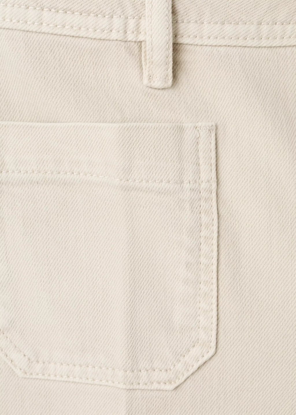 Wide leg jeans with pockets - Sand