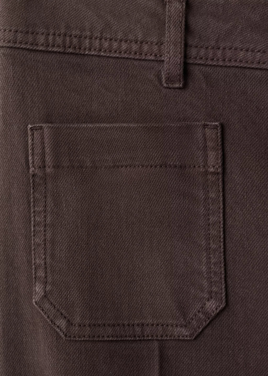 Wide leg jeans with pockets - Brown
