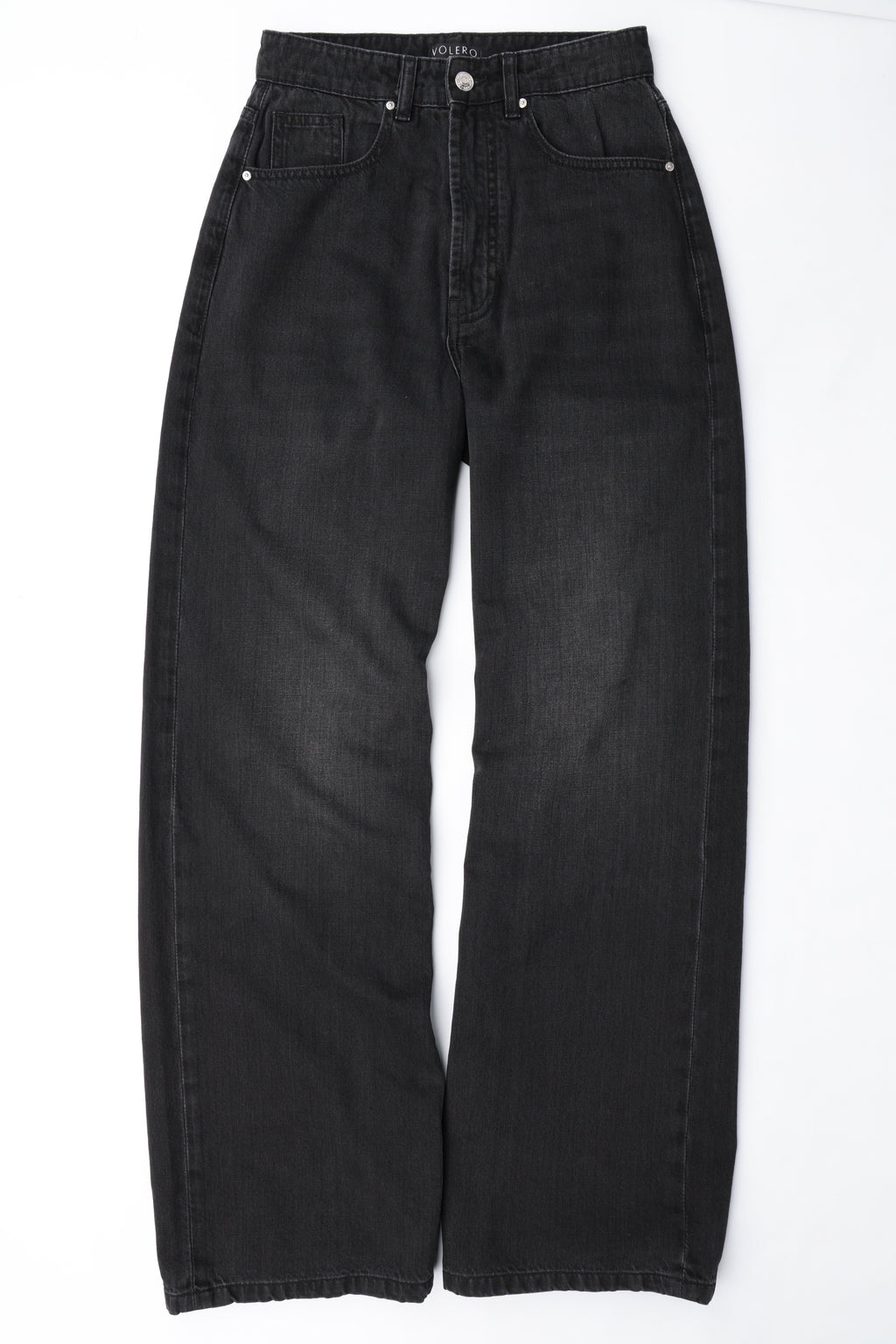 Volero Washed Black Wide-Leg Jeans