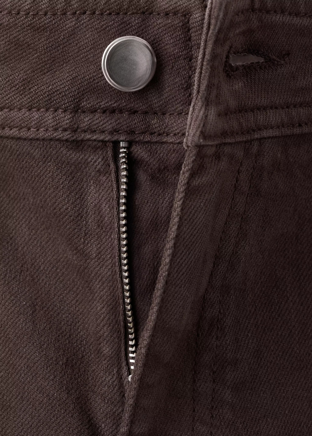 Wide leg jeans with pockets - Brown
