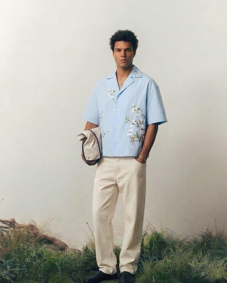 Volero Ecru Straight Loose Pant