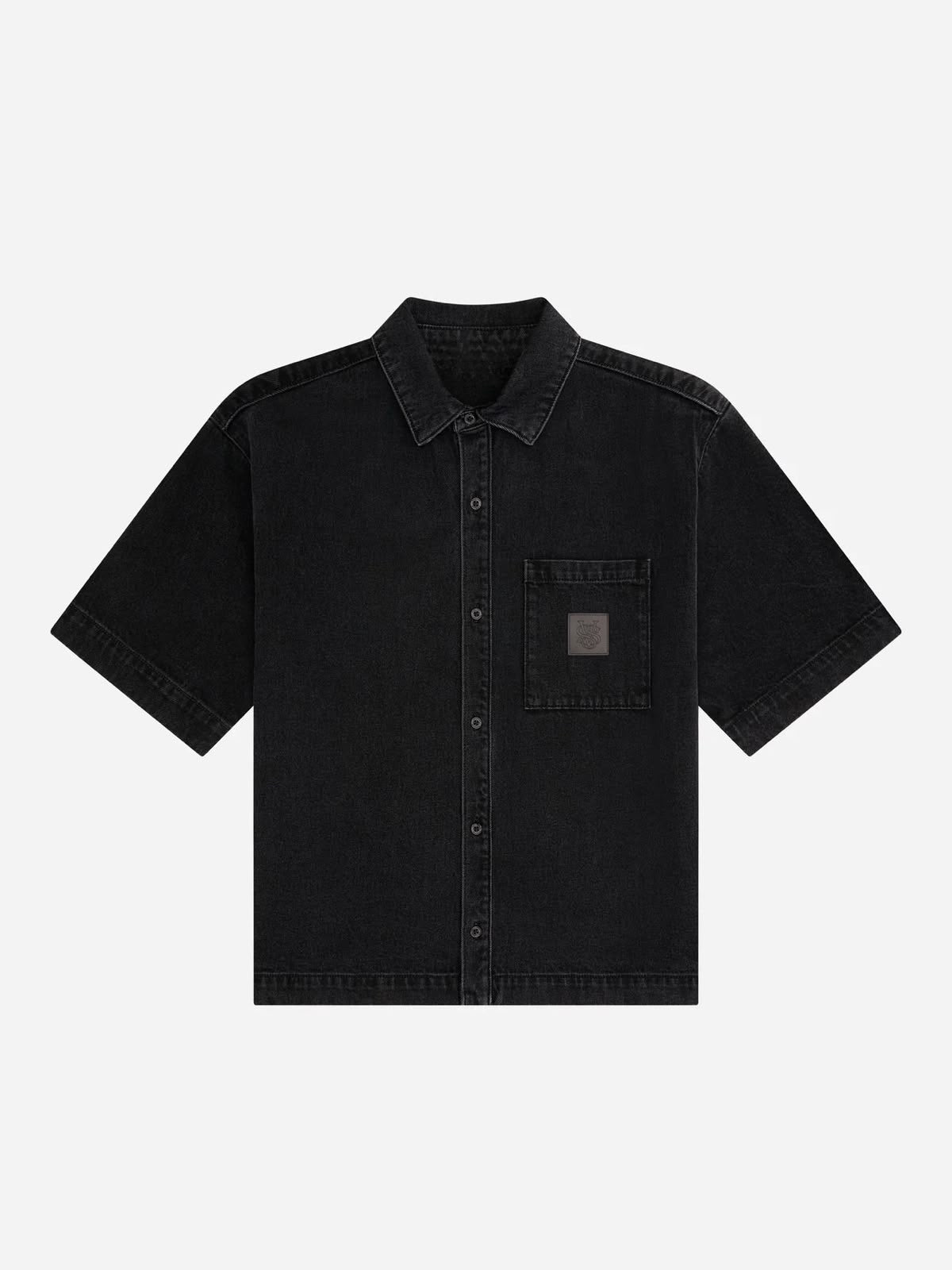 Men's denim half sleeve shirt